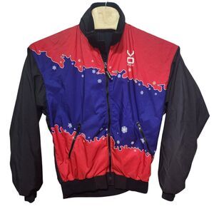 Vintage Vomax Ski Full Zip Jacket Team New Hampshire Large L Made In USA